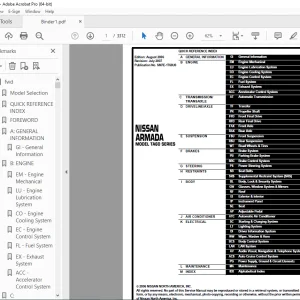 2007 NISSAN ARMADA TA60 Series Service Manual PDF DOWNLOAD