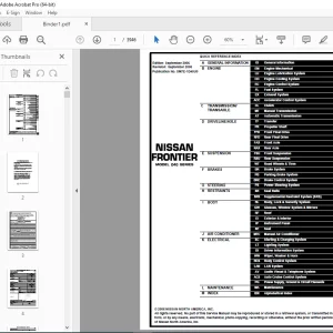 2007 NISSAN FRONTIER D40 Series Service Manual PDF DOWNLOAD
