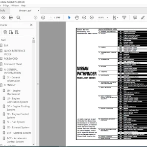 2008 NISSAN PATHFINDER R51 Series Service Manual PDF DOWNLOAD