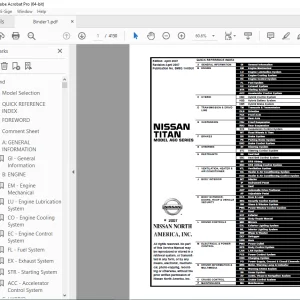 2008 NISSAN TITAN A60 Series Service Manual PDF DOWNLOAD