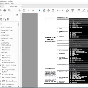 2009 NISSAN ROGUE S35 Series Service Manual PDF DOWNLOAD