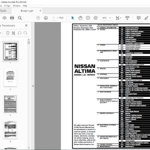 2010 NISSAN ALTIMA L32 Series Service Manual PDF DOWNLOAD