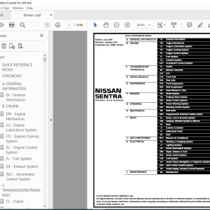 2010 NISSAN SENTRA B16 Series Service Manual PDF DOWNLOAD