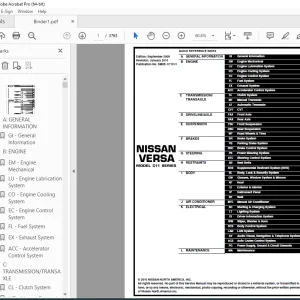 2010 NISSAN VERSA HATCH C11 Series Service Manual PDF DOWNLOAD