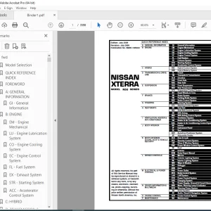 2010 NISSAN XTERRA N50 Series Service Manual PDF DOWNLOAD