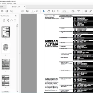 2011 NISSAN ALTIMA L32 Series Service Manual PDF DOWNLOAD