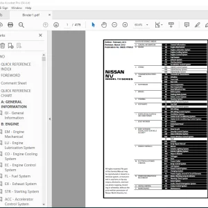 2012 NISSAN NV F80 Series Service Manual PDF DOWNLOAD