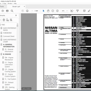 2013 NISSAN ALTIMA L33 Series Service Manual PDF DOWNLOAD