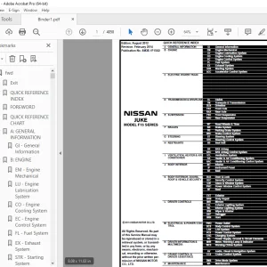 2013 NISSAN JUKE F15 Series Service Manual PDF DOWNLOAD