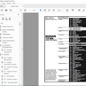 2013 NISSAN TITAN A60 Series Service Manual PDF DOWNLOAD