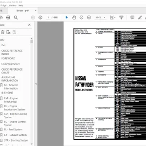 2014 NISSAN PATHFINDER R52 Series Service Manual PDF DOWNLOAD