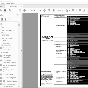 2014 NISSAN QUEST E52 Series Service Manual PDF DOWNLOAD