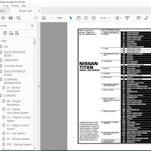 2014 NISSAN TITAN A60 Series Service Manual PDF DOWNLOAD