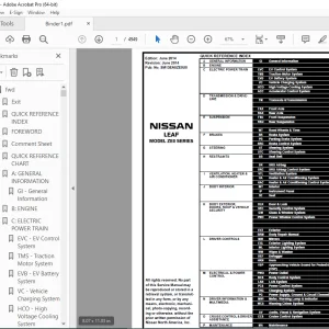2015 NISSAN LEAF ZE0 Series Service Manual PDF DOWNLOAD