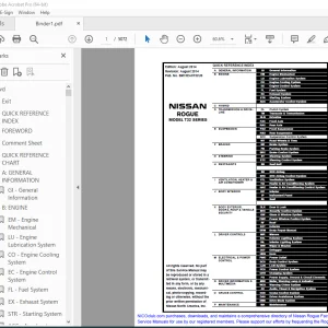 2015 NISSAN ROGUE T32 Series Service Manual PDF DOWNLOAD