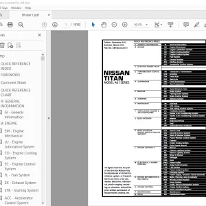 2016 NISSAN TITAN A61 Series Service Manual PDF DOWNLOAD