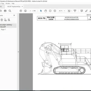 CAT 6030 FS RH120E Hydraulic Excavator Parts Manual BI015188 - PDF DOWNLOAD (Russian)