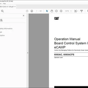 CAT 6060AC, 6060ACFS eCAMP Board Control System IV Operation Manual BI015343 - PDF DOWNLOAD