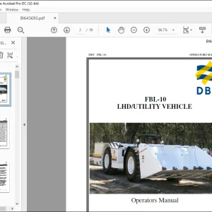 CAT BUCYRUS DBT FBL-10 LHD UTILITY VEHICLE Operators Manual BI643696 - PDF DOWNLOAD