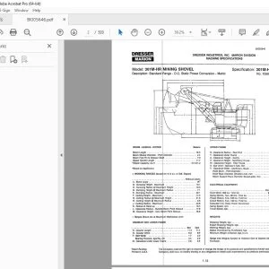CAT Bucyrus 301-M Mining Shovel Maintenance & Operation Manual 2177 PDF DOWNLOAD