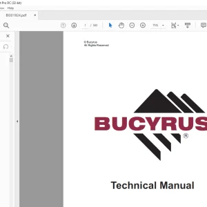 CAT Bucyrus CL210 Load Haul Dump Service Manual SN 5003958 - PDF DOWNLOAD