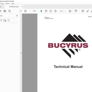CAT Bucyrus Dresser Marion 201-M MINING SHOVEL Maintenance & Operation Manual BI006505 PDF DOWNLOAD
