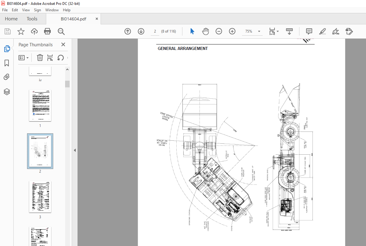 CAT Bucyrus FBL-15 LHD Utility Operator’s Manual SN 5002208 - PDF ...