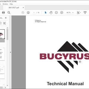CAT Bucyrus JB549 Hydraulic Jumbo Operator Manual BI615927-  PDF DOWNLOAD