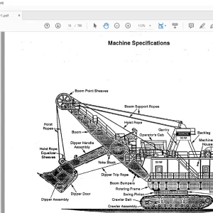 CAT Bucyrus MARION 351-M MINING SHOVEL MAINTENANCE & OPERATION MANUAL SN 23370  - PDF DOWNLOAD