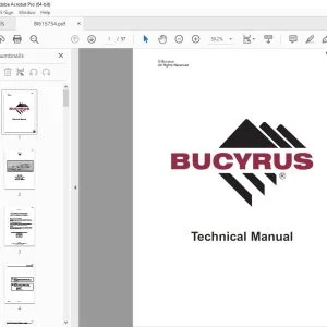 CAT Bucyrus MK10HD Single Boom Articulated Hydraulic Jumbo Operator Manual BI615754 PDF DOWNLOAD