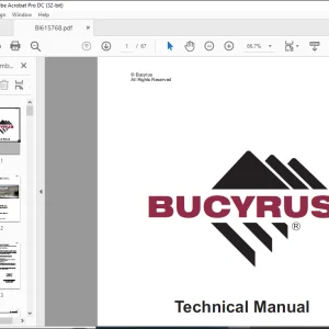 CAT Bucyrus MK35HE - PS Two Boom Articulated Hydraulic Jumbo Operator Manual SN S07-4510 - PDF DOWNLOAD