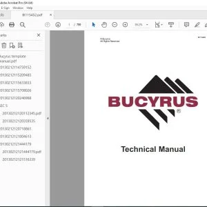 CAT Bucyrus Marion 351-M Mining Shovel Maintenance & Operation Manual SN 23366 PDF DOWNLOAD