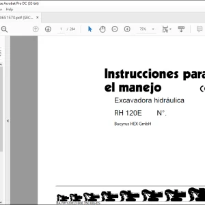 CAT Bucyrus RH 120E Excavadora hidráulica INSTRUCCIONES PARA EL MANEJO Manual BI651570 - PDF DOWNLOAD (Spanish)