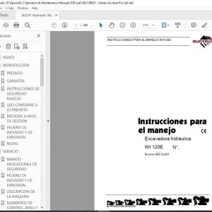CAT Bucyrus RH 120E Excavadora hidráulica Instrucciones Para el Manejo 3668280 PDF DOWNLOAD (Spanish)
