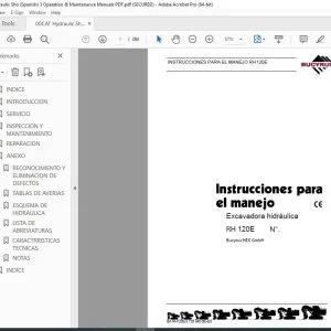 CAT Bucyrus RH 120E Excavadora hidráulica Instrucciones Para el Manejo 3720340 PDF DOWNLOAD (Spanish)