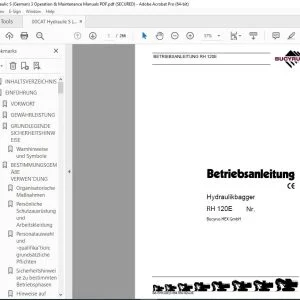 CAT Bucyrus RH 120E Hydraulikbagger Betriebsanleitung 3664650 PDF DOWNLOAD (German)