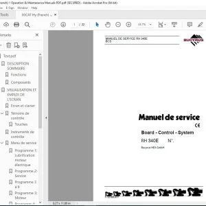 CAT Bucyrus RH 340E Board - Control - System Manuel de Service 3720800 PDF DOWNLOAD (French)