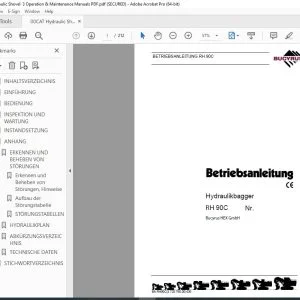 CAT Bucyrus RH 90C Hydraulikbagger Betriebsanleitung 3720760 PDF DOWNLOAD (German)