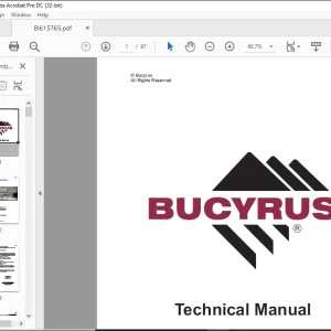 CAT Bucyrus Reedrill MK35HE - PS Two Boom Articulated Hydraulic Jumbo Operator Manual SN 07-4170 - PDF DOWNLOAD