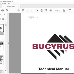 CAT Bucyrus Reedrill MK35HE - PS Two Boom Articulated Hydraulic Jumbo Operator Manual SN 08-4908 - PDF DOWNLOAD