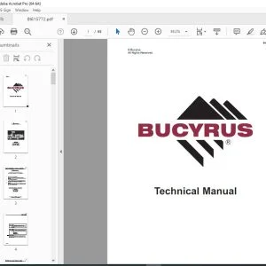 CAT Bucyrus Reedrill MK65HE Two Boom Articulated Hydraulic Jumbo Operator Manual BI615772 PDF DOWNLOAD