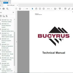 CAT Bucyrus Reedrill MK7-2 Drilling Equipment 2-Boom Drill Jumbo Operator Manual SN MK7-2-001 PDF DOWNLOAD