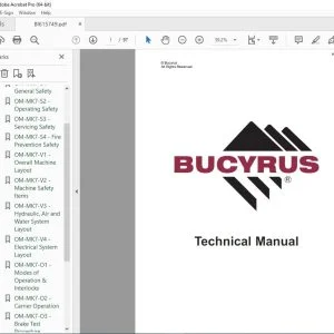 CAT Bucyrus Reedrill MK7-2 Drilling Equipment 2-Boom Drill Jumbo Operator Manual SN MK7-2-001 PDF DOWNLOAD