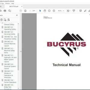 CAT Bucyrus Reedrill MK7-2 Drilling Equipment 2-Boom Drill Jumbo Operator Manual SN MK7-2-002 PDF DOWNLOAD