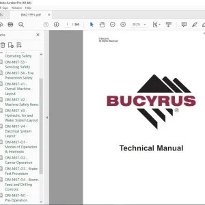 CAT Bucyrus Reedrill MK7-2 Drilling Equipment 2-Boom Drill Jumbo Operator Manual SN MK7-2-002 PDF DOWNLOAD