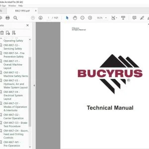 CAT Bucyrus Reedrill MK7-2 Drilling Equipment 2-Boom Drill Jumbo Operator Manual SN MK7-2-004 PDF DOWNLOAD