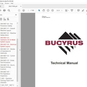 CAT Bucyrus Reedrill MK7-2 Drilling Equipment 2-Boom Drill Jumbo Operator Manual SN MK7-2-005 PDF DOWNLOAD