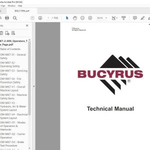 CAT Bucyrus Reedrill MK7-2 Drilling Equipment 2-Boom Drill Jumbo Operator Manual SN MK7-2-006 PDF DOWNLOAD