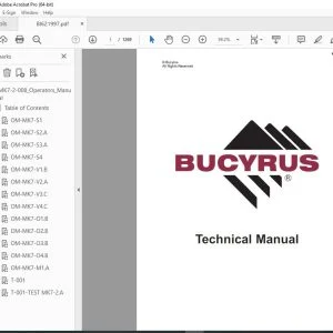 CAT Bucyrus Reedrill MK7-2 Drilling Equipment 2-Boom Drill Jumbo Operator Manual SN MK7-2-008 PDF DOWNLOAD