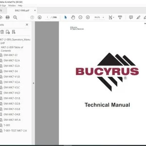 CAT Bucyrus Reedrill MK7-2 Drilling Equipment 2-Boom Drill Jumbo Operator Manual SN MK7-2-009 PDF DOWNLOAD